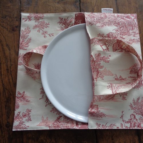Sac à tarte toile de jouy