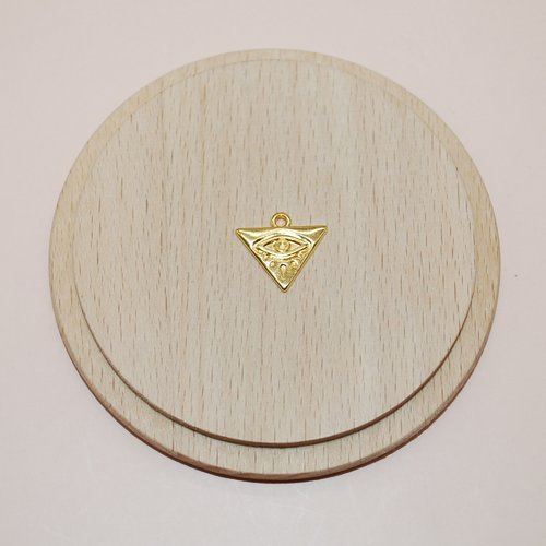 Pendentif oeil d horus doré en zamak 24k pour création de bijoux vendu a l unite