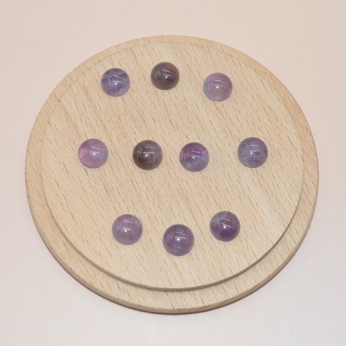 Cabochon en pierre amethyste 8mm pour création de bijoux - cabochon rond - vendu a l unite