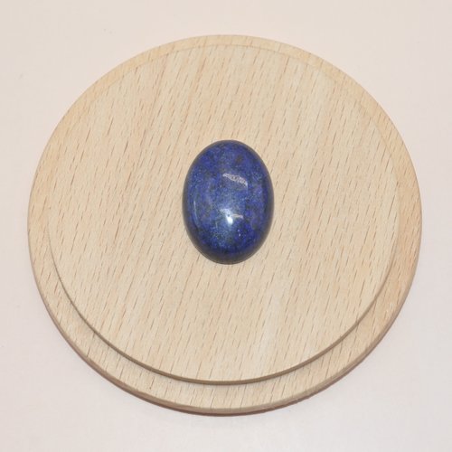 Cabochon en pierre lapis lazuli 25x18mm pour création de bijoux - cabochon ovale