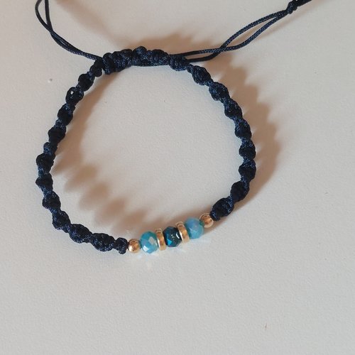 Bracelet torsadé macramé