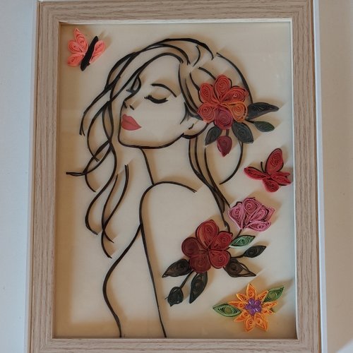 Cadre décoration femme