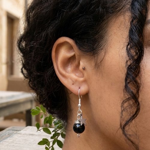 Boucles d'oreilles étoiles