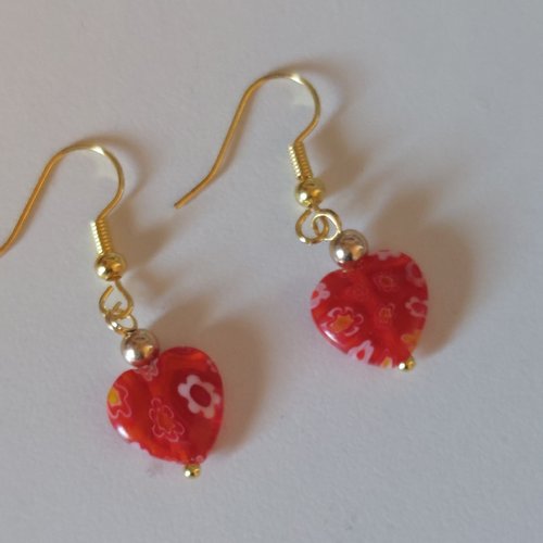 Boucles d'oreilles coeur