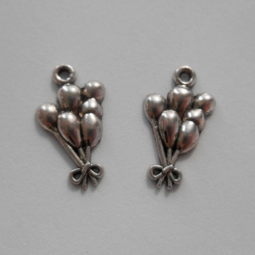 Deux breloques argent ballon