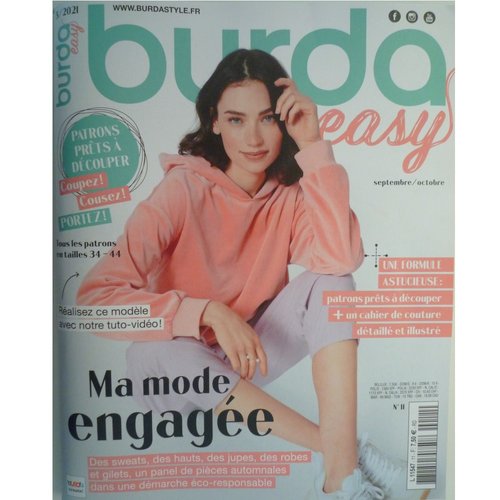 Magazine couture burda easy septembre-octobre 2021