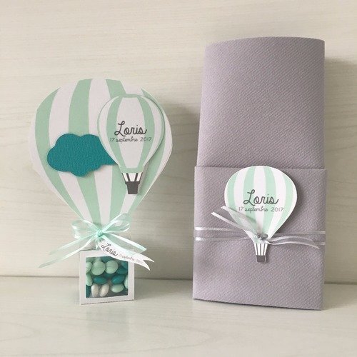 Marque Place Montgolfiere Impression Prenom Personnalise Bapteme Anniversaire Garcon Un Grand Marche