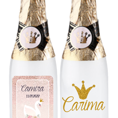 Boites Contenant Dragées Mini Bouteilles de Champagne Pvc - Bijoux