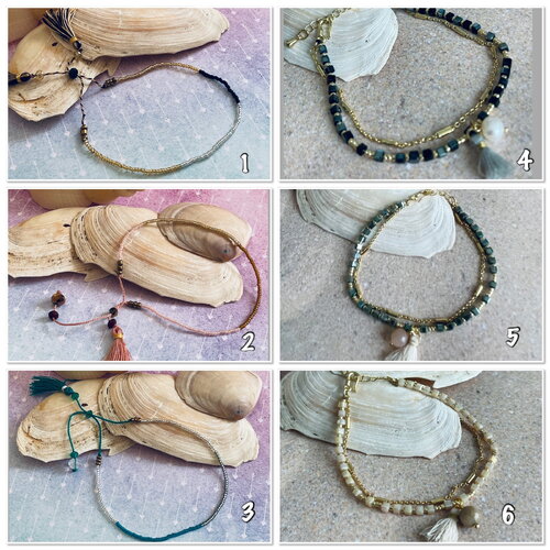 Bracelet perles miyuki, bracelet fin en perles de miyuki, bracelet femme perles,  plus sur ateliersdisa