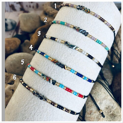Bracelet perles miyuki, bracelet fin perles, bracelet minilaliste, bracelet amitié, bracelet perles japonaises miyuki…  ateliersdisa