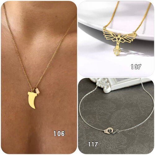 Collier acier or motif soleil, collier gold stainless steel, collier or acier plus sur ateliersdisa