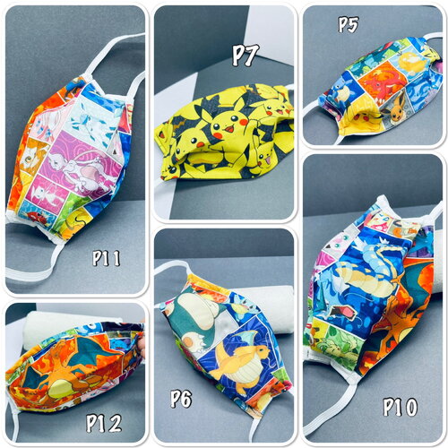 Masque enfant minecraft, masque enfant one piece, masque enfant animal crossing, masque enfant little pony, masque enfant en coton