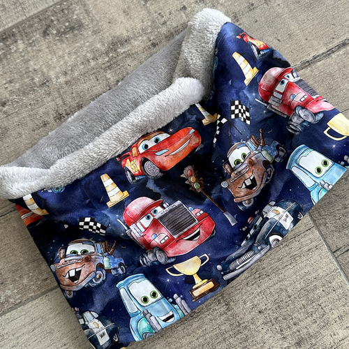 Snood enfant polaire motifs cars disney, cache cou polaire garçon cars, écharpe tube garçon -  ateliersdisa