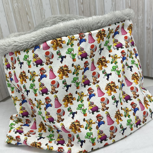 Snood garçon polaire super mario bros personnages nintendo- ateliersdisa