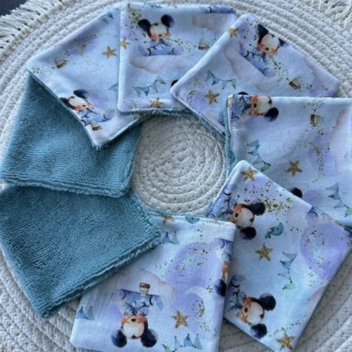 Lingettes lavable motifs lilo et stitch disney à partir lot de 8 - ateliersdisa