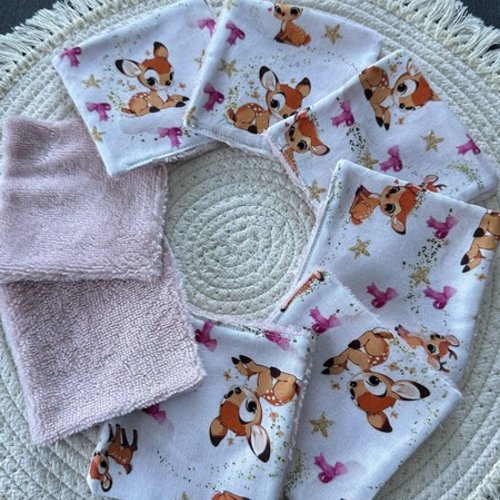 Lingettes lavable motifs lilo et stitch disney à partir lot de 8 - ateliersdisa