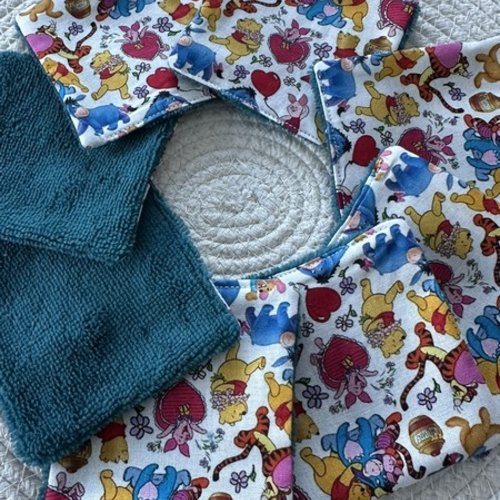 Lingettes lavables zéro déchet motifs winnie l'ourson disney à partir lot de 8 - ateliersdisa