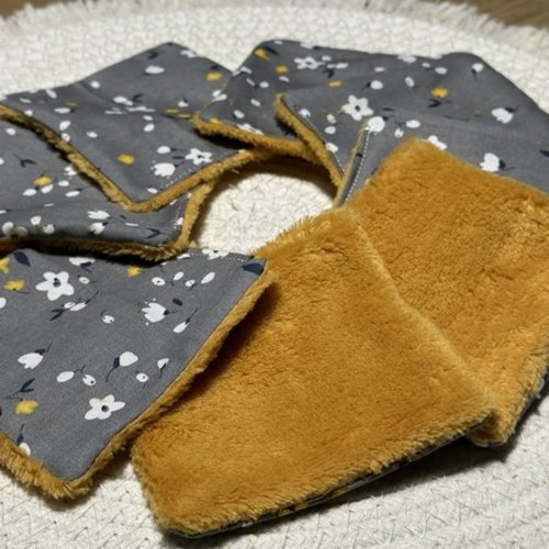 Lingettes lavables motifs fleurs liberty  à partir lot de 8 - ateliersdisa