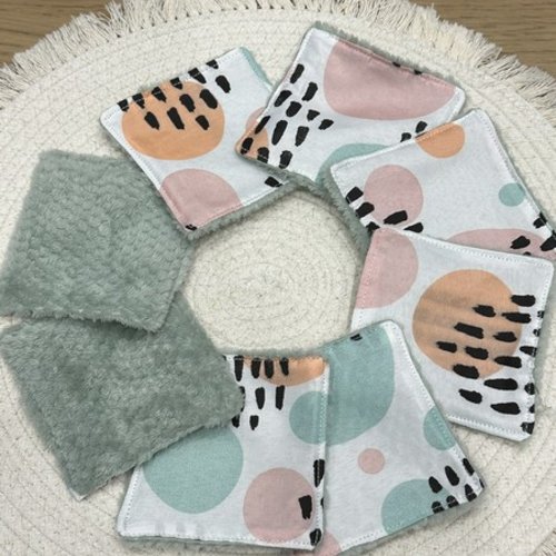 Lingettes lavable et réutilisable à partir lot de 8 - ateliersdisa