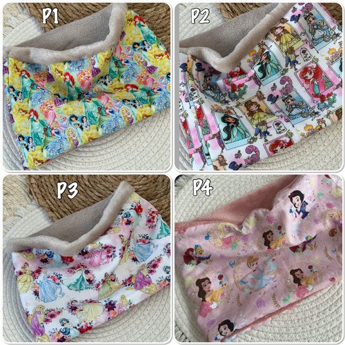 Tour de cou fille princesses disney en polaire - ateliersdisa