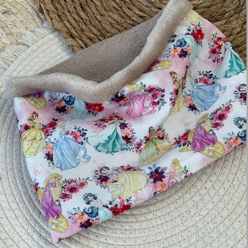 Snood fille princesses disney en polaire - ateliersdisa