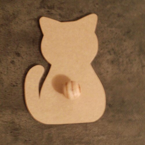 Porte Manteau Petit Chat Une Patere En Bois Brut Un Grand Marche