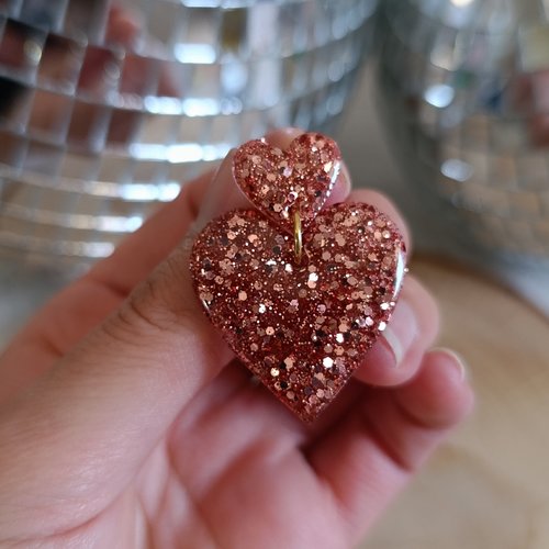 Boucles d'oreilles _ beth _ coeur