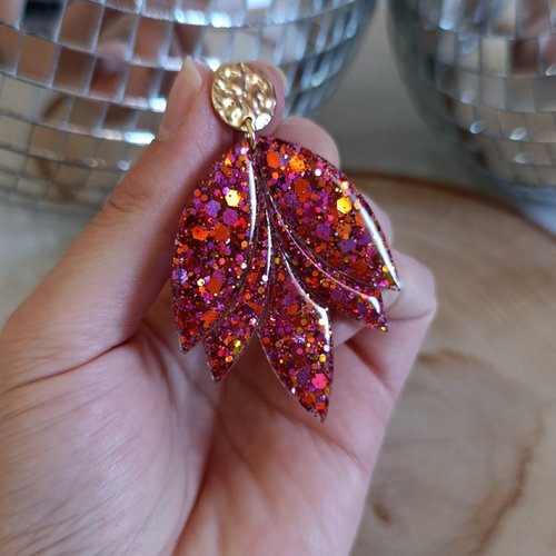 Boucles d'oreilles _ multicolore