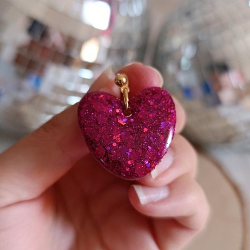 Boucles d'oreilles _ lola _ coeur