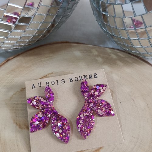 Boucles d'oreilles _ julia _ nymphéa