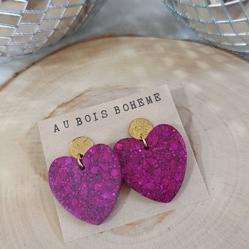 Boucles d'oreilles _ lola _ coeur
