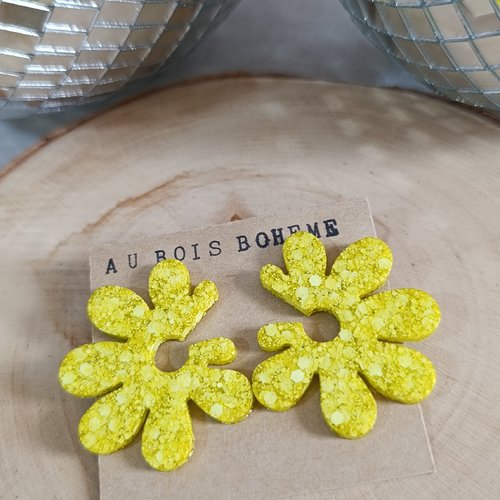 Boucles d'oreilles _ lizie _ maxi fleur