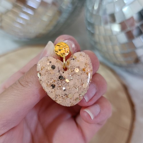 Boucles d'oreilles _ soline _ coeur