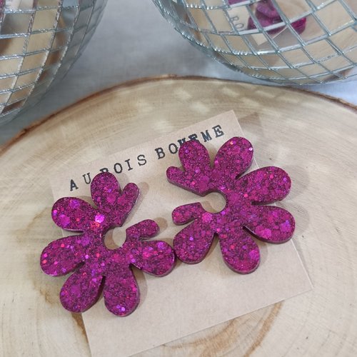 Boucles d'oreilles _ lola _ maxi fleur