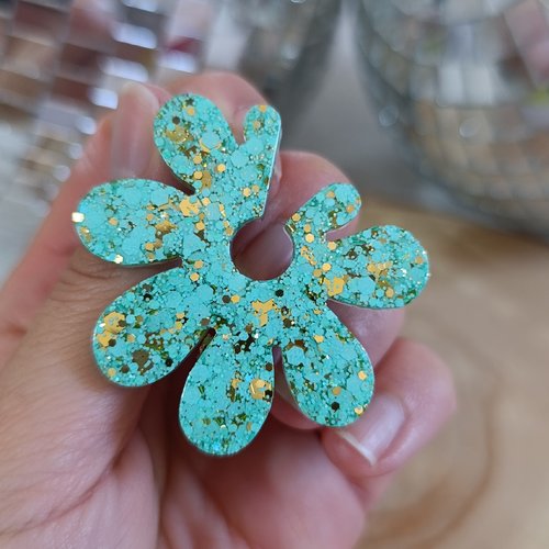 Boucles d'oreilles _ océane _ maxi fleur
