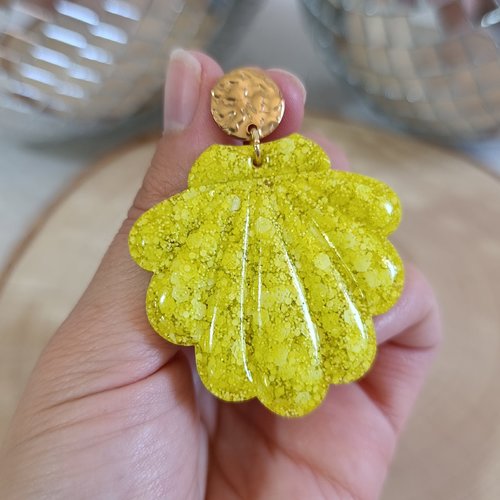 Boucles d'oreilles _ lizie _ coquillage