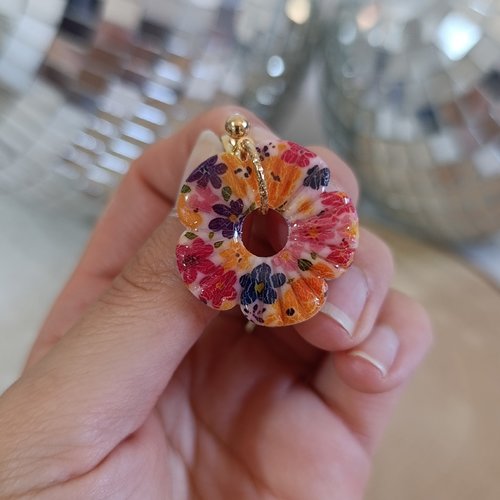 Boucles d'oreilles _ lya _ fleur