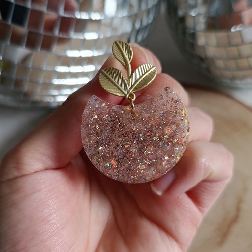 Boucles d'oreilles _ éléa _ croissant de lune