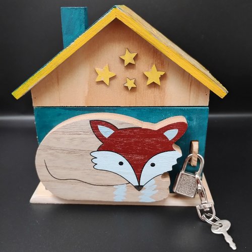 Tirelire et boite a secrets renard