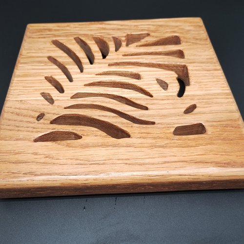 Dessous de plats créé feuille en chataignier