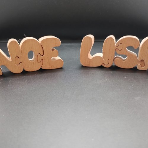 Prénom 7 lettres en bois
