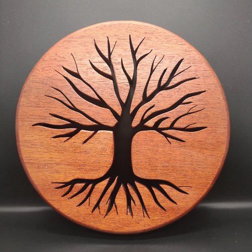 Dessous de plats en bois arbre de vie
