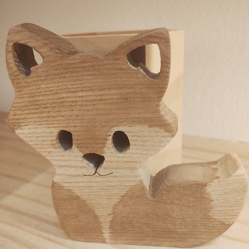 Pot a crayons renard