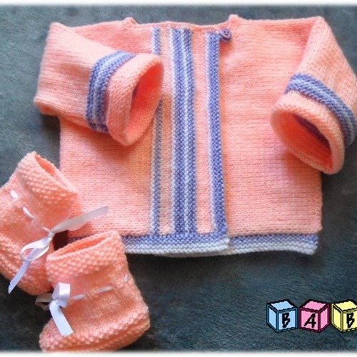 Brassiere Bebe 1 Mois Et Chaussons Ensemble Bebe Cadeau De Naissance Un Grand Marche