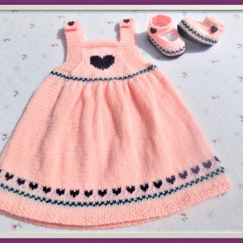 Robe Bebe 3 Mois Et Chaussons Assortis Un Grand Marche