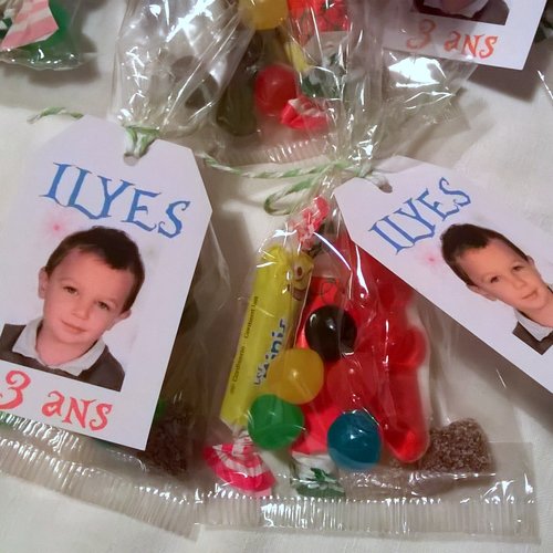 Kit sachets de bonbons, anniversaire enfant école ou à la maison, 10