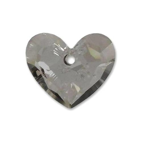 1 coeur pendentif cristal autrichien satin 28 mm