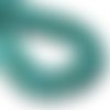 10 perles rondelles, howlite turquoise, 5x10 mm