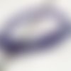 Perles facettées en verre de bohème velvet purple 5 mm, 50 pcs
