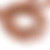 Perles rondes en bois de palmier, 7 mm